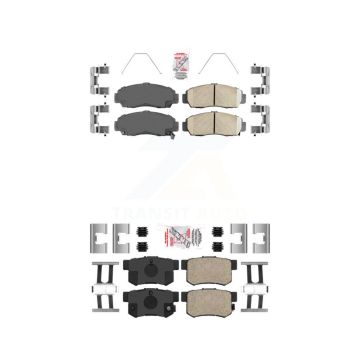 Front Rear Ceramic Disc Brake Pads Kit For Honda Accord Acura TL TSX CL RL KNF-100215