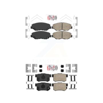 Front Rear Ceramic Disc Brake Pads Kit For Honda Accord CR-V Element Acura ILX KNF-100224