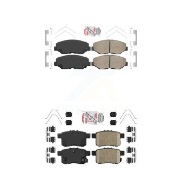 Front Rear Ceramic Disc Brake Pads Kit For Honda Accord KNF-100226