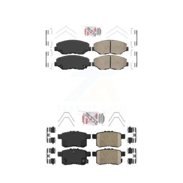 Front Rear Ceramic Disc Brake Pads Kit For Honda Accord KNF-100227