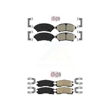 Front Rear Ceramic Disc Brake Pads Kit For Chevrolet Buick Impala Pontiac Century Venture KNF-100251