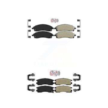 Front Rear Semi-Metallic Disc Brake Pads Kit For 2004 Pontiac Bonneville GXP KNF-100254