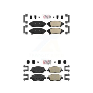 Front Rear Ceramic Disc Brake Pads Kit For Pontiac Montana Chevrolet Uplander Buick Relay KNF-100255