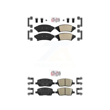 Front Rear Ceramic Disc Brake Pads Kit For Pontiac Montana Chevrolet Uplander Buick Relay KNF-100256