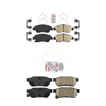 Front Rear Ceramic Disc Brake Pads Kit For Honda Civic del Sol KNF-100263