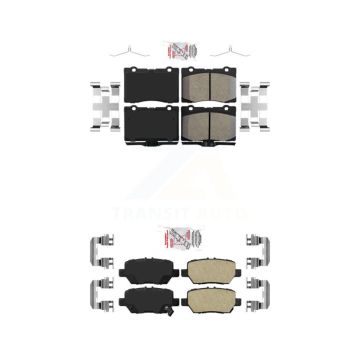 Front Rear Ceramic Disc Brake Pads Kit For 2005-2012 Acura RL KNF-100264