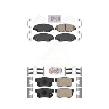 Front Rear Ceramic Disc Brake Pads Kit For Honda Civic Acura ILX KNF-100295