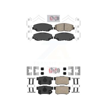 Front Rear Ceramic Disc Brake Pads Kit For Honda Civic Acura ILX KNF-100297