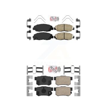 Front Rear Ceramic Disc Brake Pads Kit For Honda Civic KNF-100299