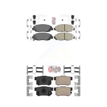 Front Rear Ceramic Disc Brake Pads Kit For Honda Civic KNF-100301