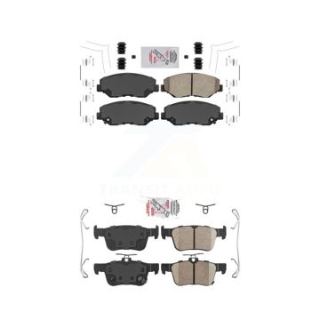 Front Rear Ceramic Disc Brake Pads Kit For Honda Civic KNF-100304
