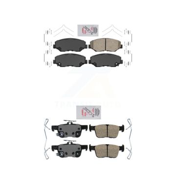 Front Rear Ceramic Disc Brake Pads Kit For Honda Civic KNF-100308
