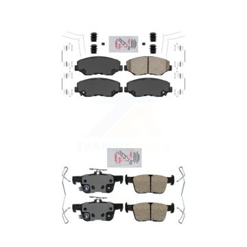 Front Rear Ceramic Disc Brake Pads Kit For Honda Civic KNF-100310