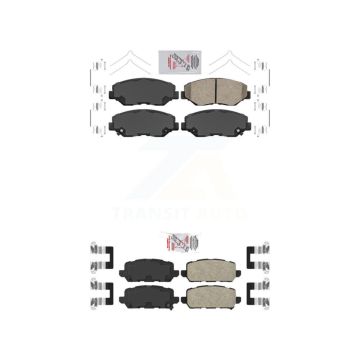 Front Rear Ceramic Disc Brake Pads Kit For 2016 Honda CR-Z KNF-100319