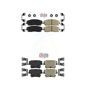 Front Rear Ceramic Disc Brake Pads Kit For Dodge Chrysler 300 Charger Challenger Magnum KNF-100326
