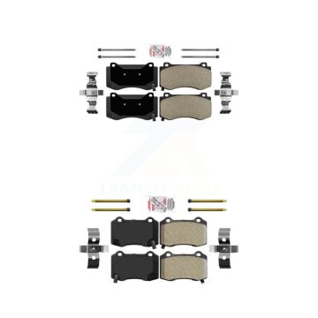 Front Rear Semi-Metallic Disc Brake Pads Kit For Dodge Charger Chrysler 300 Challenger KNF-100327