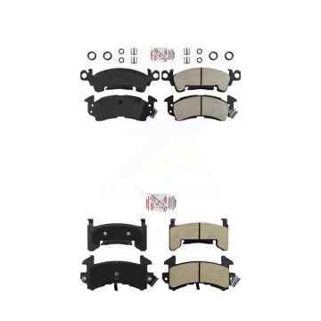 Front Rear Semi-Metallic Disc Brake Pads Kit For Pontiac Firebird Cadillac DeVille KNF-100385