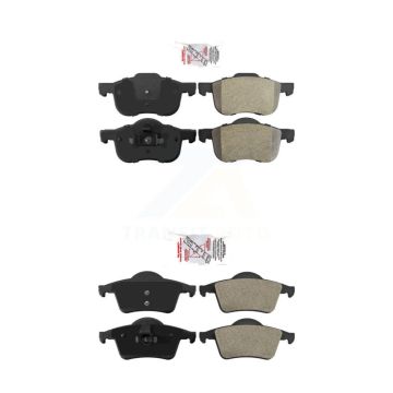 Front Rear Semi-Metallic Disc Brake Pads Kit For Volvo S60 XC70 V70 S80 KNF-100386