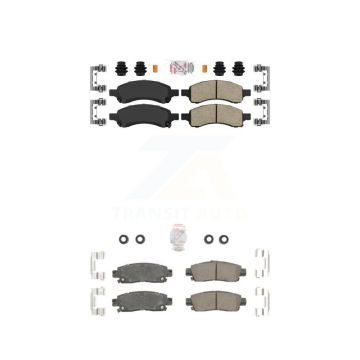Front Rear Ceramic Disc Brake Pads Kit For Chevrolet Trailblazer GMC Envoy XL EXT Buick KNF-100391