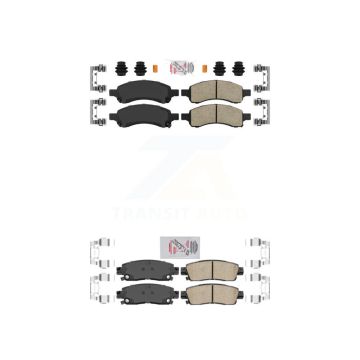 Front Rear Ceramic Disc Brake Pads Kit For Chevrolet Trailblazer GMC Envoy XL EXT Buick KNF-100392