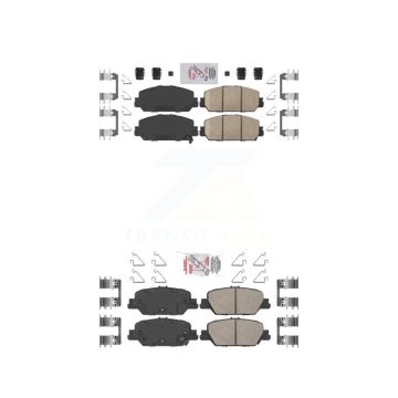 Front Rear Ceramic Disc Brake Pads Kit For Honda CR-V KNF-100409