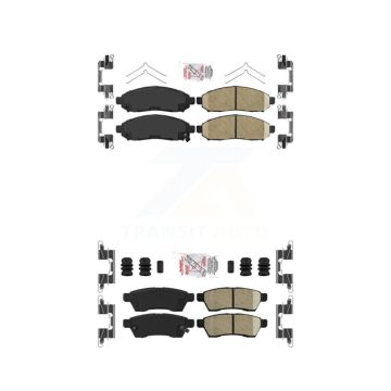 Front Rear Ceramic Disc Brake Pads Kit For Nissan Frontier Xterra Suzuki Equator KNF-100423