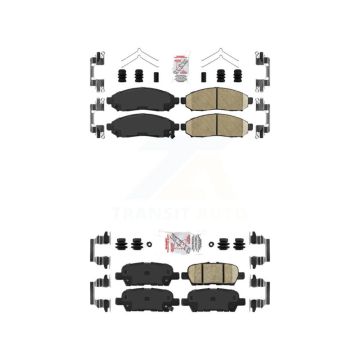Front Rear Ceramic Disc Brake Pads Kit For Nissan LEAF KNF-100429