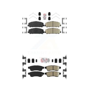 Front Rear Ceramic Disc Brake Pads Kit For Suzuki Equator KNF-100438
