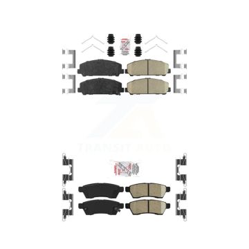 Front Rear Ceramic Disc Brake Pads Kit For Suzuki Equator KNF-100439