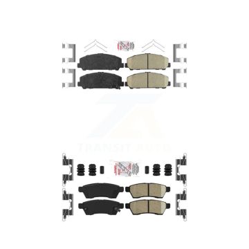 Front Rear Ceramic Disc Brake Pads Kit For Suzuki Equator KNF-100440