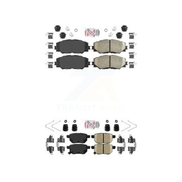 Front Rear Ceramic Disc Brake Pads Kit For Toyota Corolla Matrix Pontiac Vibe Scion xB KNF-100496