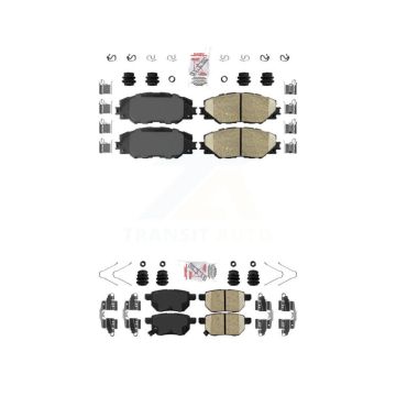 Front Rear Ceramic Disc Brake Pads Kit For Toyota Matrix Pontiac Vibe Scion Corolla iM tC KNF-100502