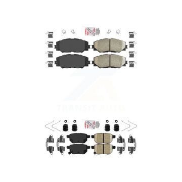 Front Rear Ceramic Disc Brake Pads Kit For Toyota Corolla Matrix Pontiac Vibe Scion xB KNF-100506