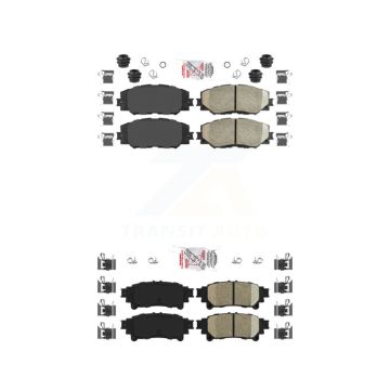 Front Rear Ceramic Disc Brake Pads Kit For 2012-2018 Toyota Prius V KNF-100512