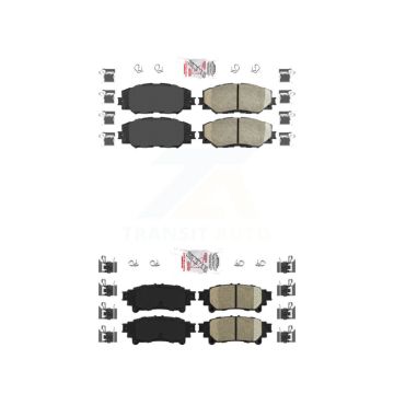 Front Rear Ceramic Disc Brake Pads Kit For 2012-2018 Toyota Prius V KNF-100514