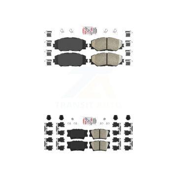 Front Rear Ceramic Disc Brake Pads Kit For Toyota RAV4 Lexus HS250h KNF-100518