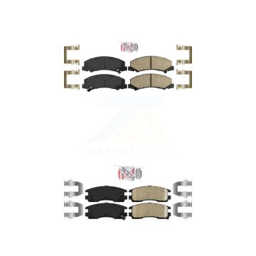 Front Rear Ceramic Disc Brake Pads Kit For Chevrolet Impala Buick LaCrosse Allure Monte KNF-100519