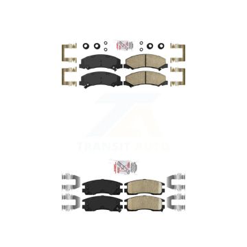 Front Rear Ceramic Disc Brake Pads Kit For Chevrolet Impala Buick LaCrosse Allure Monte KNF-100520