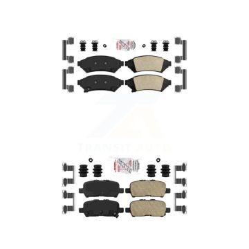 Front Rear Ceramic Disc Brake Pads Kit For Buick LaCrosse Pontiac Grand Prix Allure KNF-100521