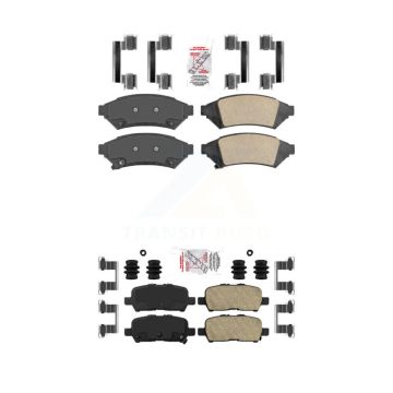 Front Rear Ceramic Disc Brake Pads Kit For Buick LaCrosse Pontiac Grand Prix Allure KNF-100523