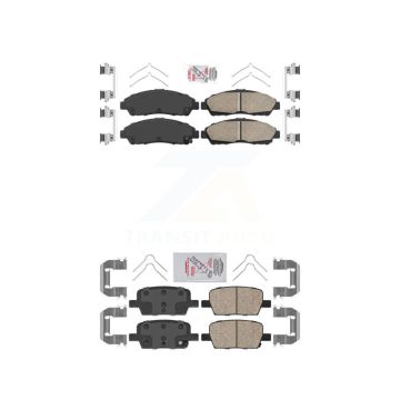 Front Rear Ceramic Disc Brake Pads Kit For Chevrolet Cadillac XT5 Traverse GMC Acadia XT6 KNF-100536