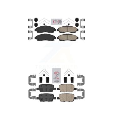 Front Rear Ceramic Disc Brake Pads Kit For Chevrolet Cadillac XT5 Traverse GMC Acadia XT6 KNF-100537