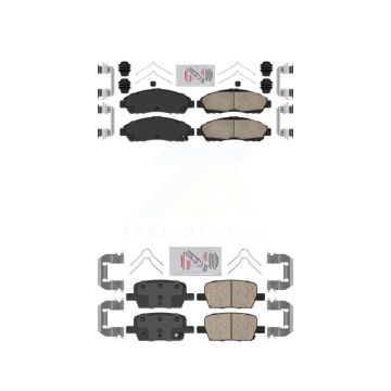 Front Rear Ceramic Disc Brake Pads Kit For Chevrolet Cadillac XT5 Traverse GMC Acadia XT6 KNF-100538