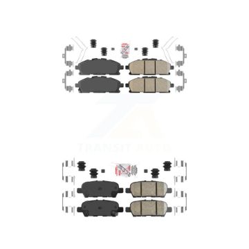 Front Rear Ceramic Disc Brake Pads Kit For 2011-2017 Nissan Quest KNF-100540