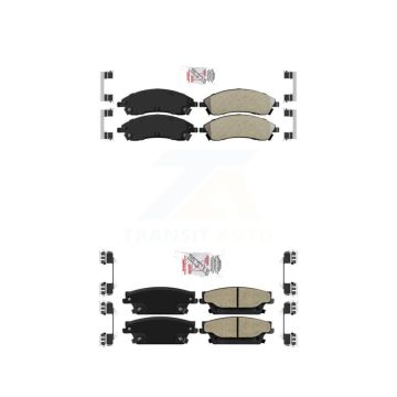 Front Rear Semi-Metallic Disc Brake Pads Kit For Cadillac CTS SRX STS KNF-100550