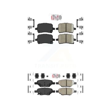 Front Rear Ceramic Disc Brake Pads Kit For Chevrolet Cobalt Saturn Ion Malibu Pontiac HHR KNF-100551