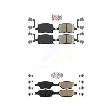 Front Rear Ceramic Disc Brake Pads Kit For Chevrolet Cobalt Saturn Ion Malibu Pontiac HHR KNF-100552
