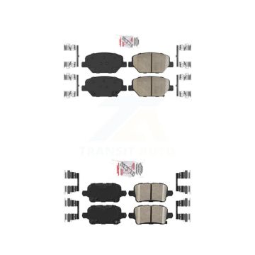 Front Rear Ceramic Disc Brake Pads Kit For Chevrolet Equinox GMC Terrain Buick Regal KNF-100565