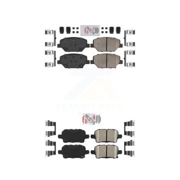 Front Rear Ceramic Disc Brake Pads Kit For Chevrolet Equinox GMC Terrain Buick Regal KNF-100566