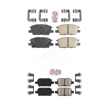 Front Rear Ceramic Disc Brake Pads Kit For Chevrolet Equinox GMC Terrain Malibu Buick KNF-100568